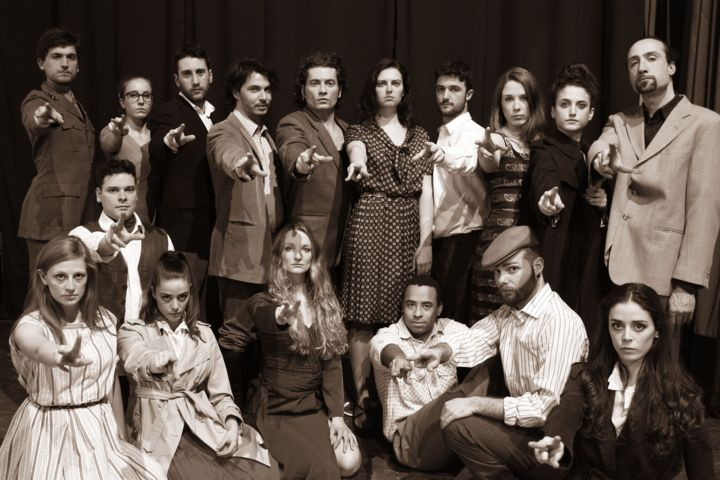 Il cast di "Salvatore Giuliano - Musical di Dino Scuderi"